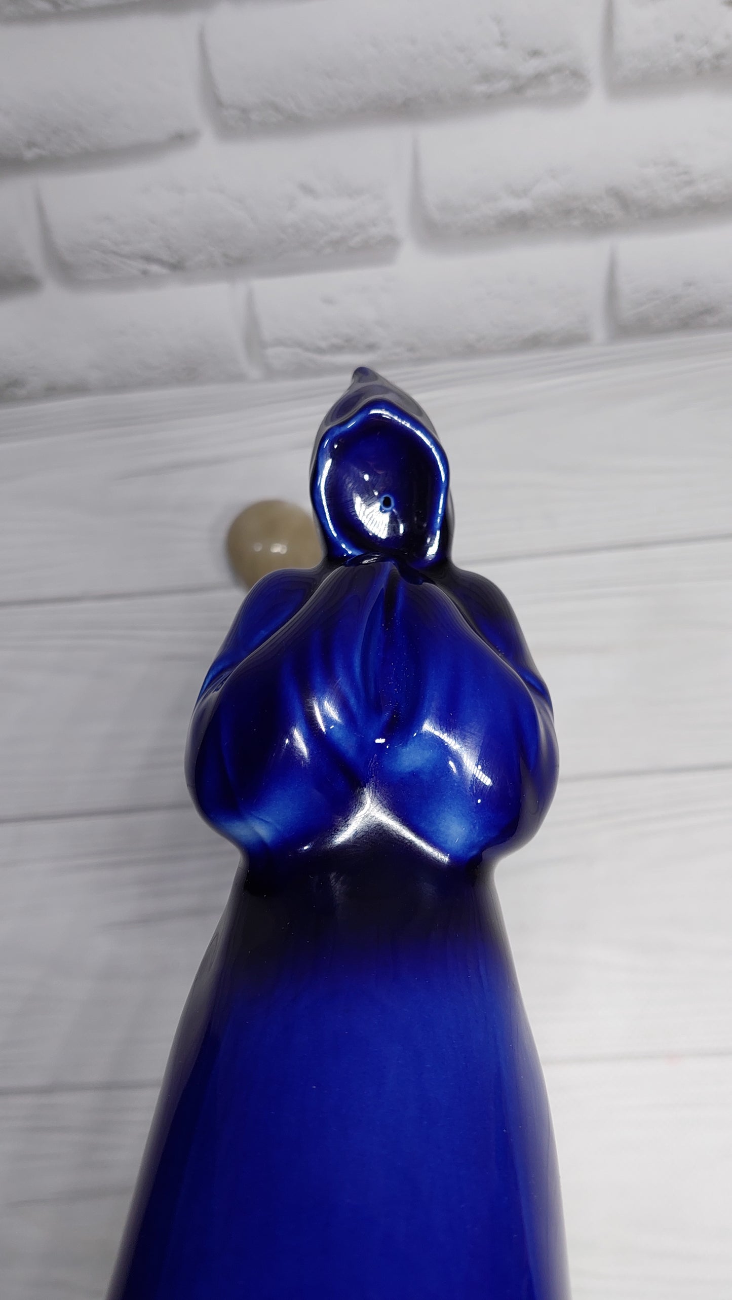 Decanter-bottle porcelain MONK cobalt USSR.