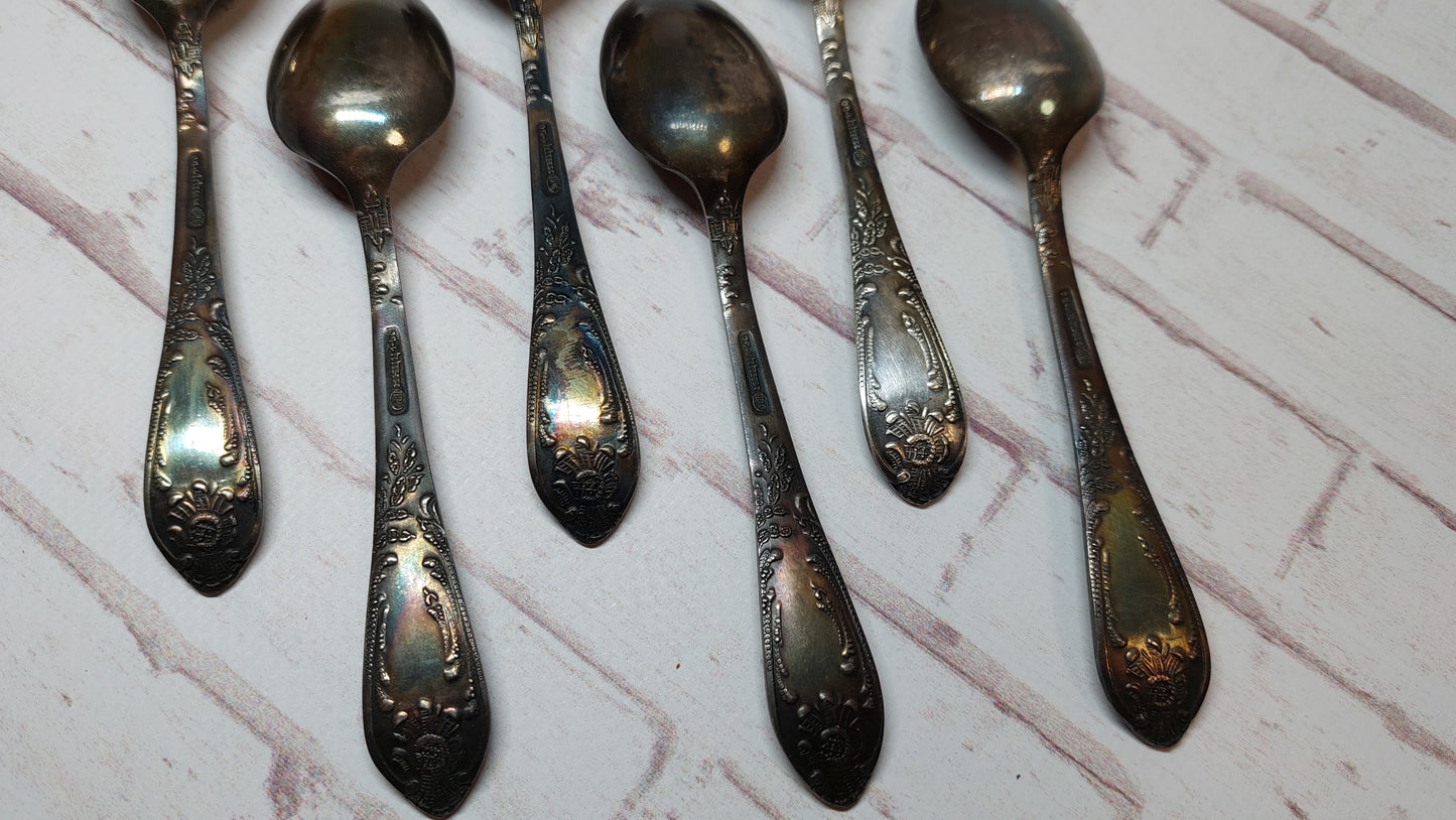 Silver plated teaspoons ZiSh, 1970s, new.