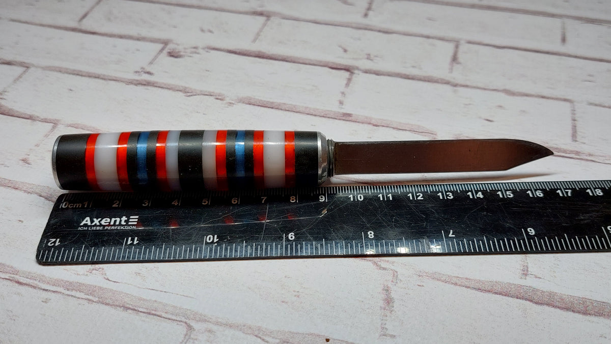 Soviet vintage bottle opener handmade knife "Barrel", Soviet pocket folding knife, knife, bottle opener, handmade knife