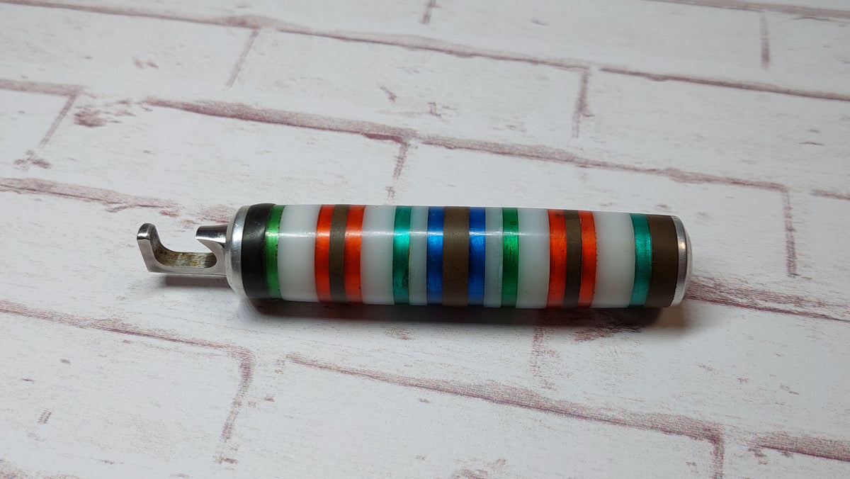 Soviet vintage bottle opener handmade knife "Barrel", Soviet pocket folding knife, knife, bottle opener, handmade knife