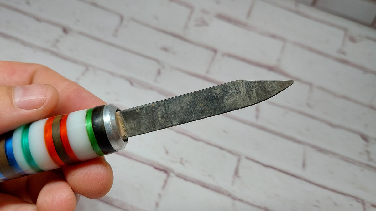 Soviet vintage bottle opener handmade knife "Barrel", Soviet pocket folding knife, knife, bottle opener, handmade knife