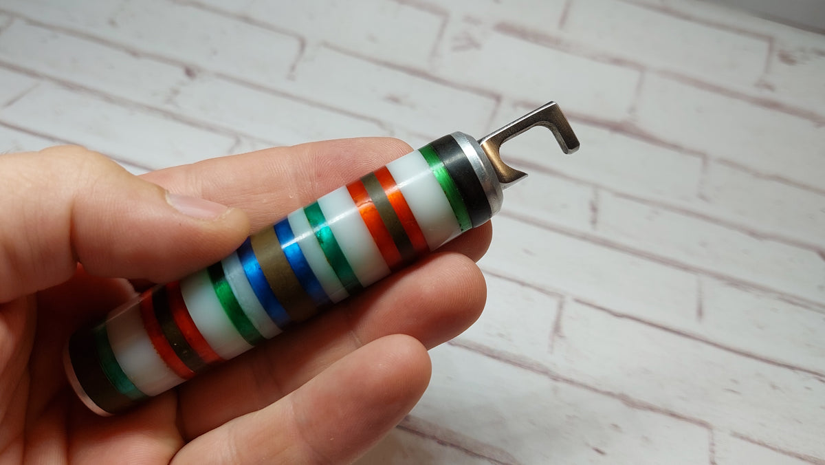Soviet vintage bottle opener handmade knife "Barrel", Soviet pocket folding knife, knife, bottle opener, handmade knife