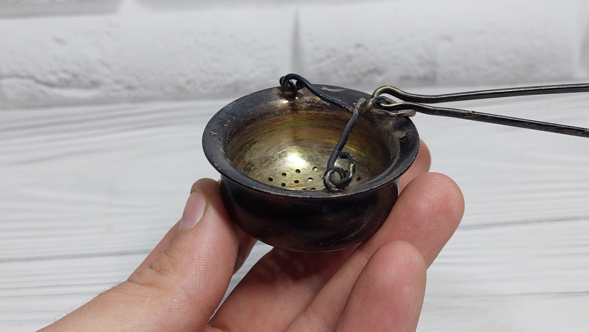 Melchior SIEVE, brass sieve silver plated.