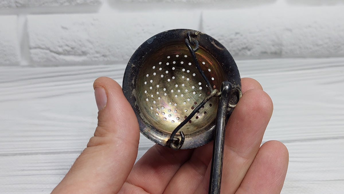 Melchior SIEVE, brass sieve silver plated.