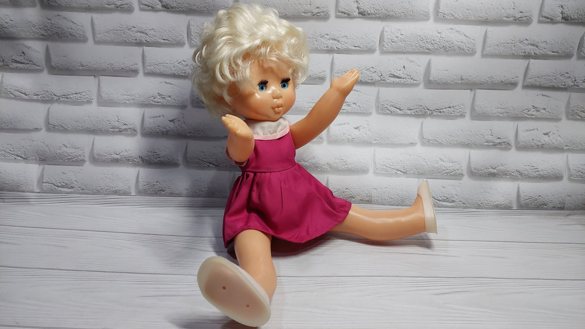 Soviet collectible doll from the USSR GIRL, collectible doll USSR.
