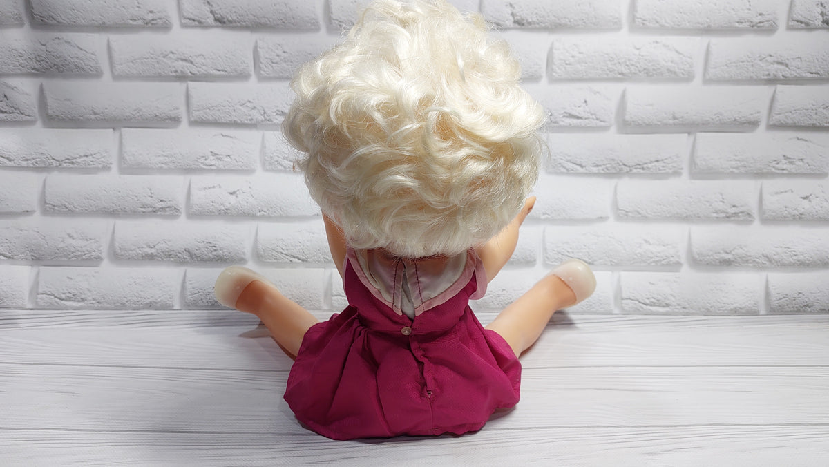 Soviet collectible doll from the USSR GIRL, collectible doll USSR.
