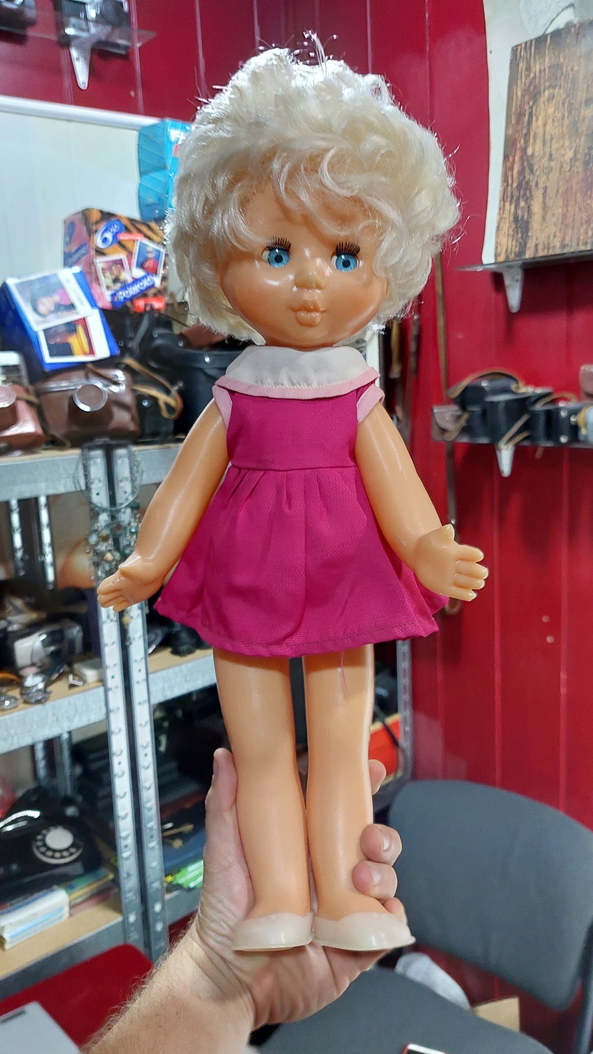 Soviet collectible doll from the USSR GIRL, collectible doll USSR.