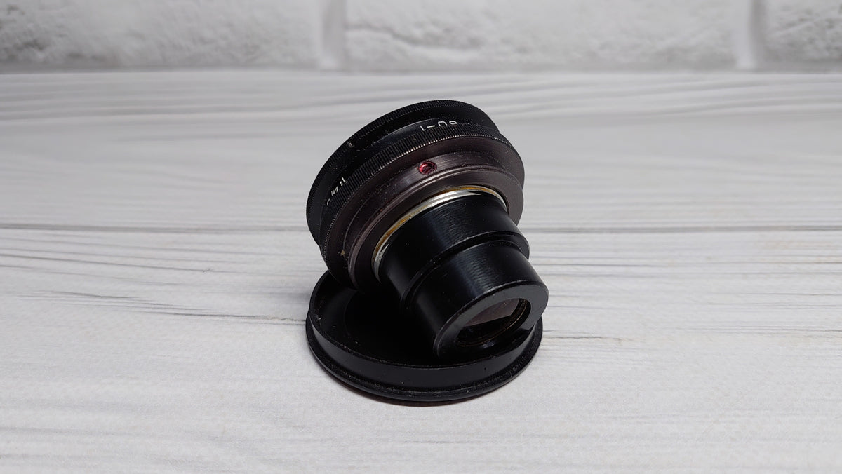 RARE Sharp OMP 1-60-1 60mm f/4.5 USSR Micro Macro 14.8x lens M39 BeLOMO