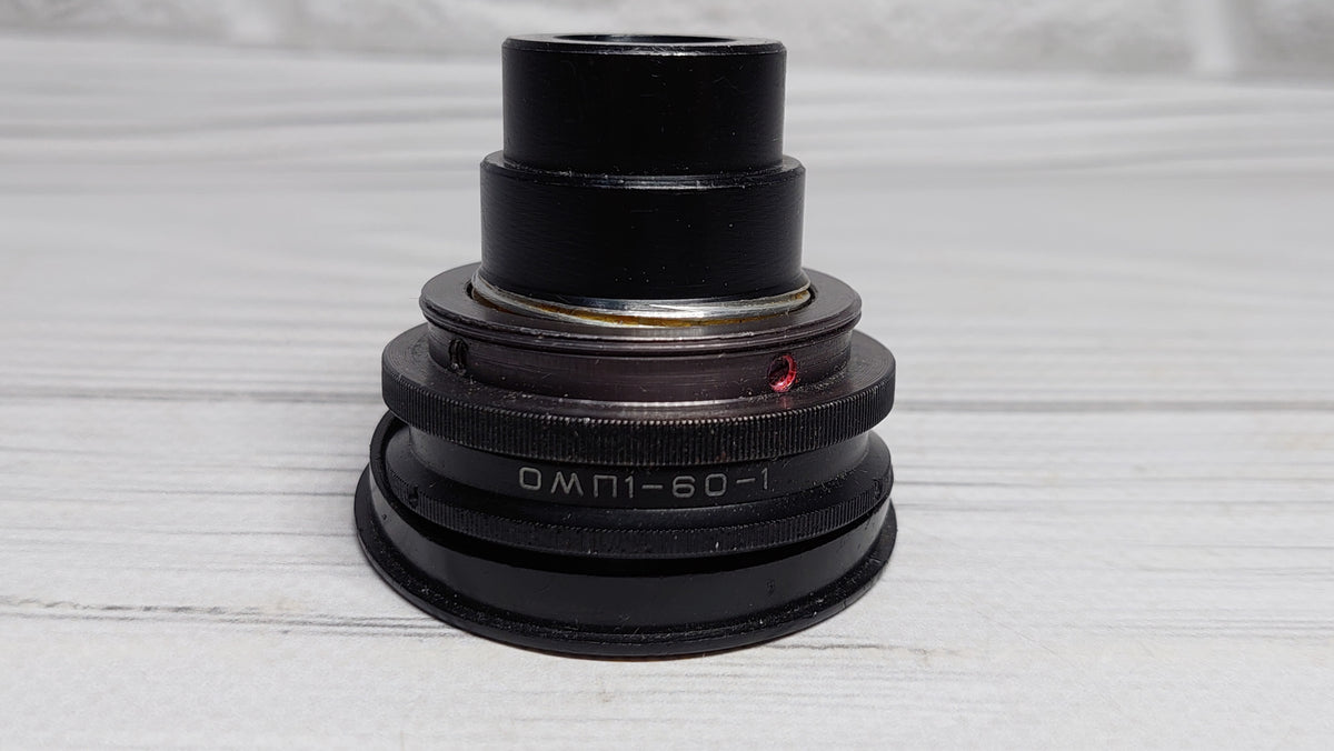 RARE Sharp OMP 1-60-1 60mm f/4.5 USSR Micro Macro 14.8x lens M39 BeLOMO
