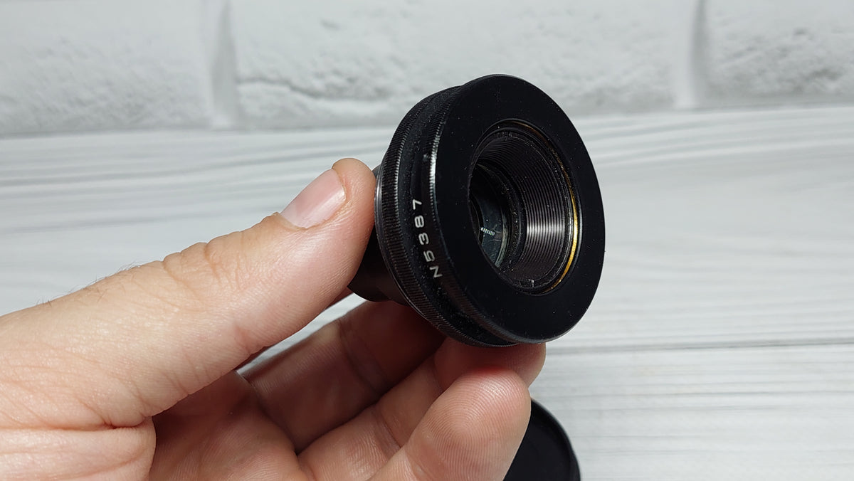 RARE Sharp OMP 1-60-1 60mm f/4.5 USSR Micro Macro 14.8x lens M39 BeLOMO