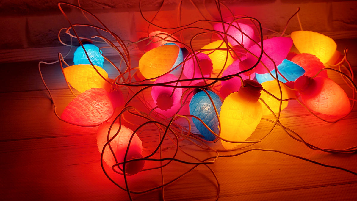 110V or 220V. For USA or EU Very Rare Christmas Soviet Garland USSR Christmas Decorations Electric Garlands Pine Cones Soviet Christmas