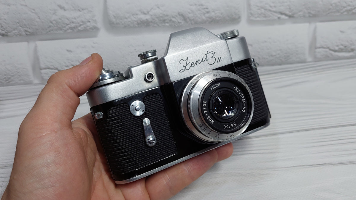 Zenit 3M Vintage 35mm Film Camera with SLR Lens Industar-50 3.5/50 USSR Soviet
