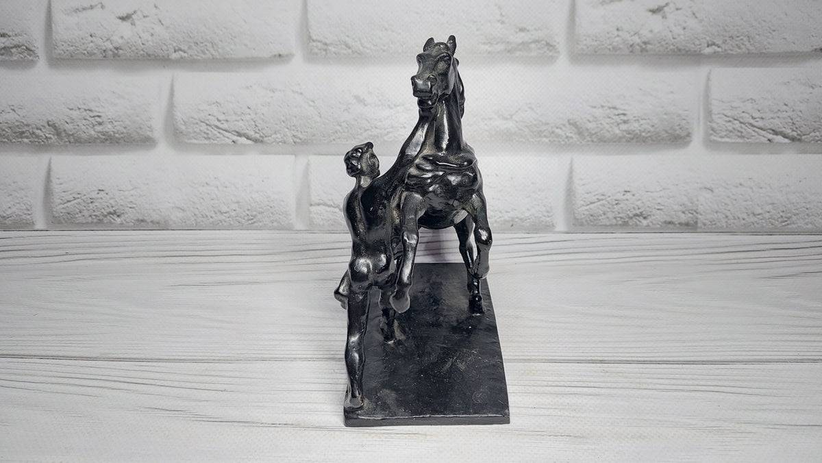 figurine Taming of the Horse bridge in Leningrad Anichkov Bridge USSR