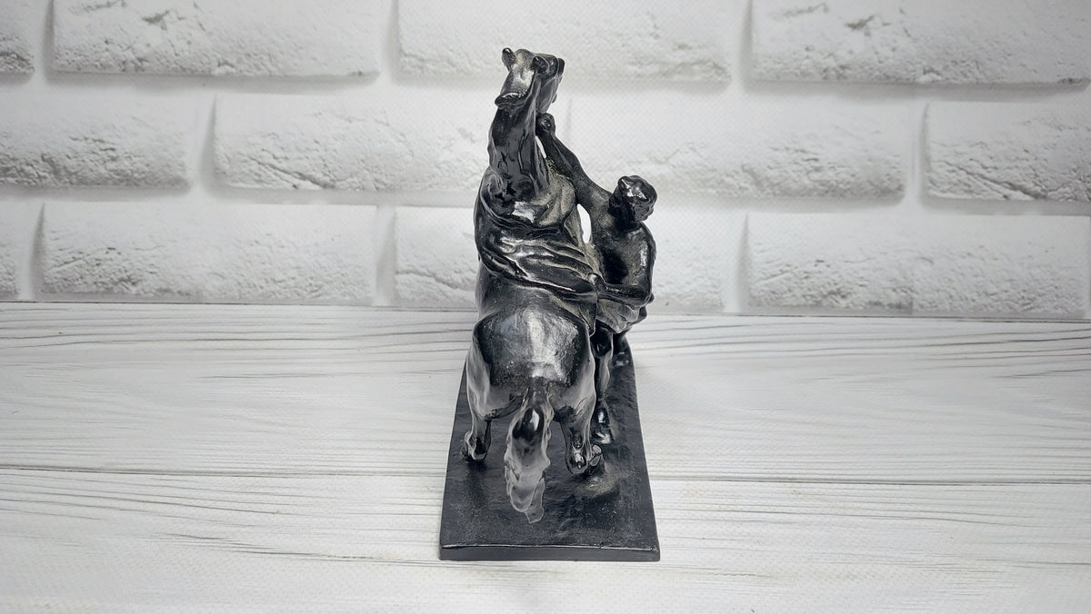 figurine Taming of the Horse bridge in Leningrad Anichkov Bridge USSR