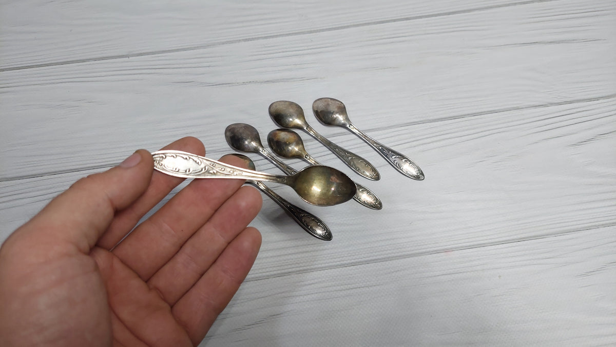 coffee cupronickel spoons USSR soviet coffee spoons