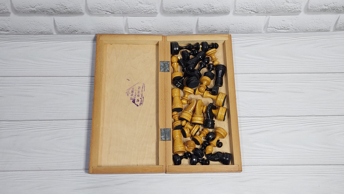 Beautiful Soviet wooden chess. A great gift for chess lovers!