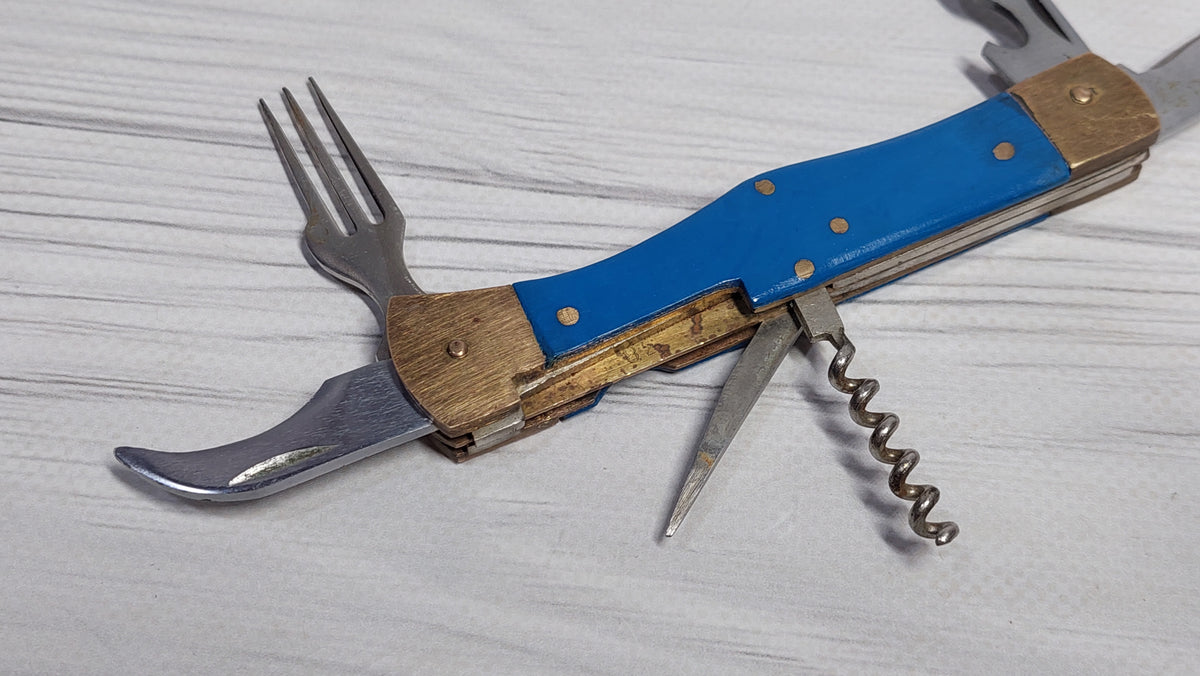 Multitool opener soviet knife Metalist Kharkov folding knife opener made in the USSR.