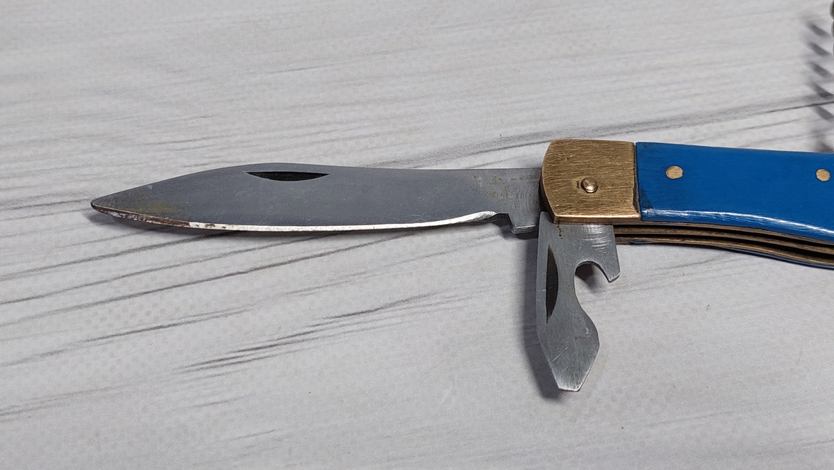 Multitool opener soviet knife Metalist Kharkov folding knife opener made in the USSR.
