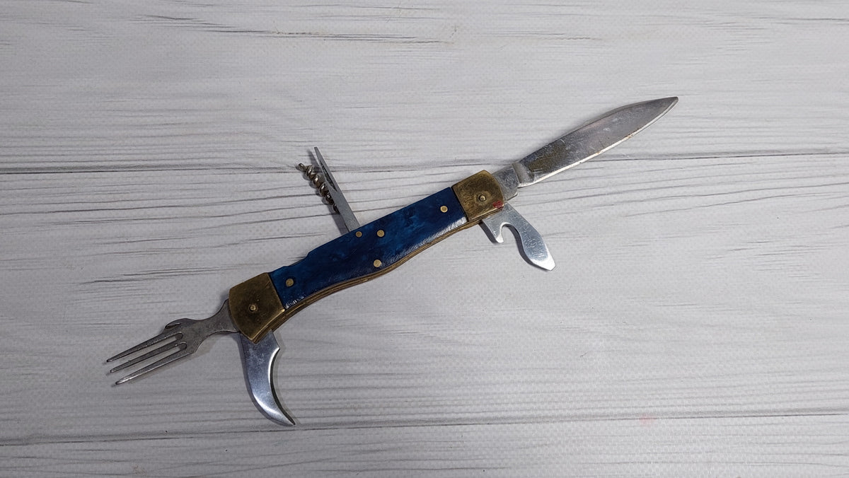 Multitool opener soviet knife Metalist Kharkov folding knife opener made in the USSR.