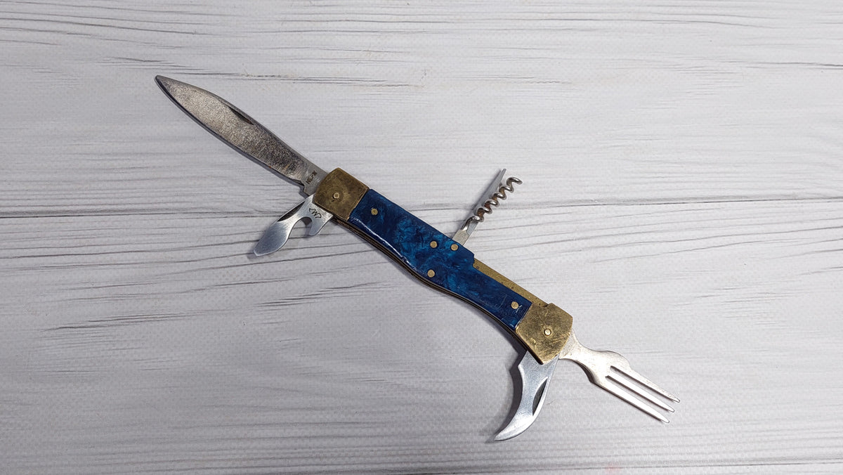 Multitool opener soviet knife Metalist Kharkov folding knife opener made in the USSR.