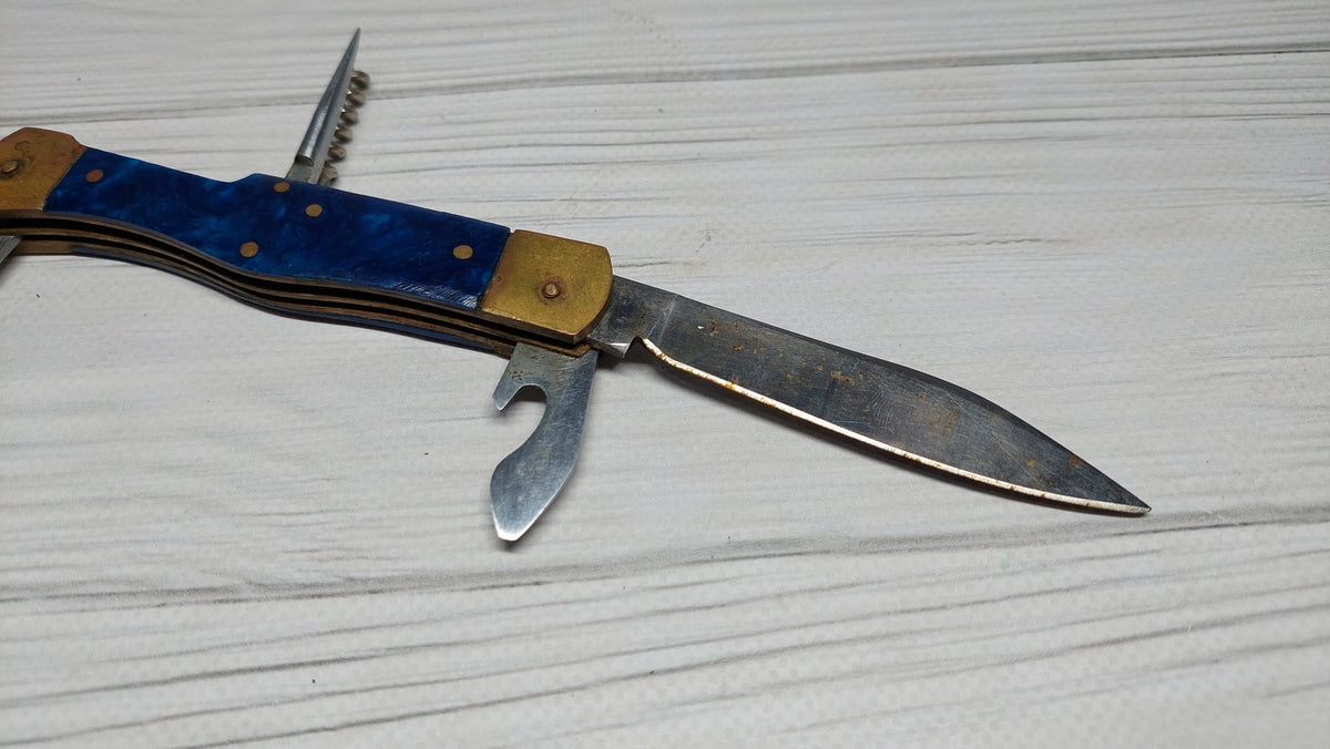 Multitool opener soviet knife Metalist Kharkov folding knife opener made in the USSR.