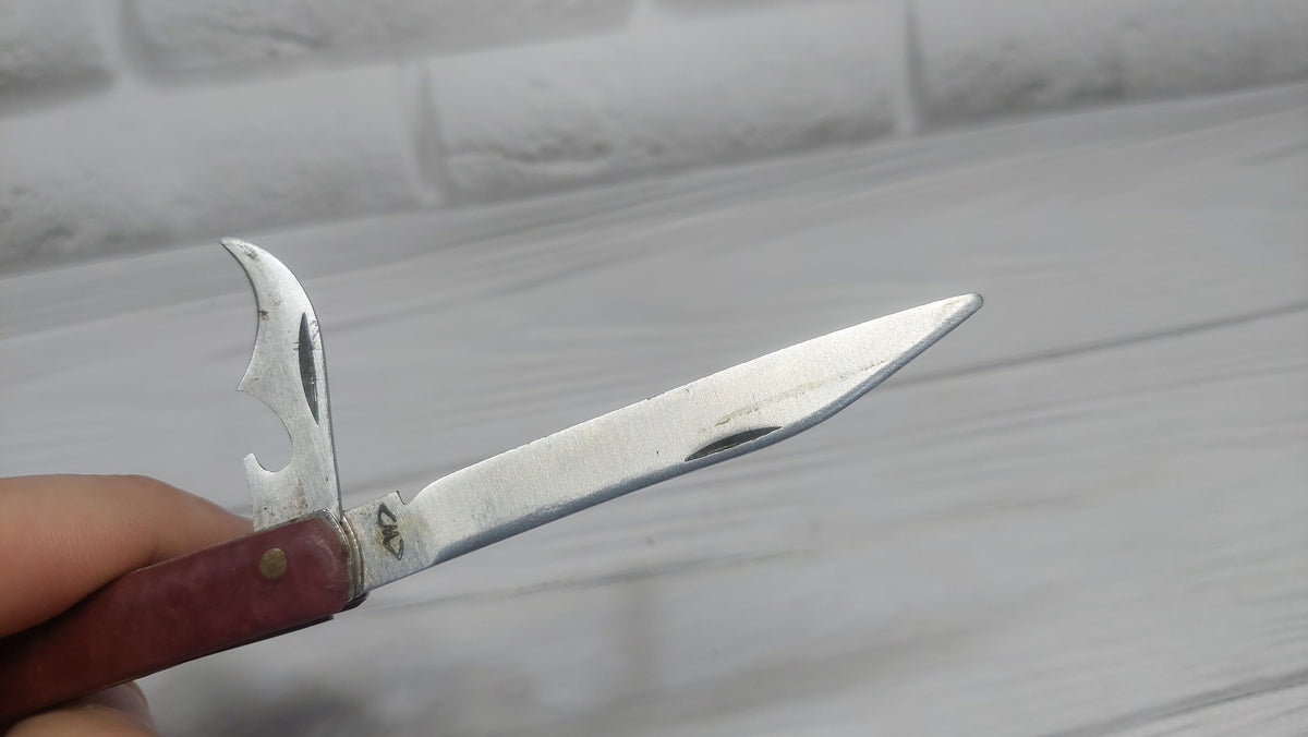 Multitool opener soviet knife Metalist Kharkov folding knife opener made in the USSR.