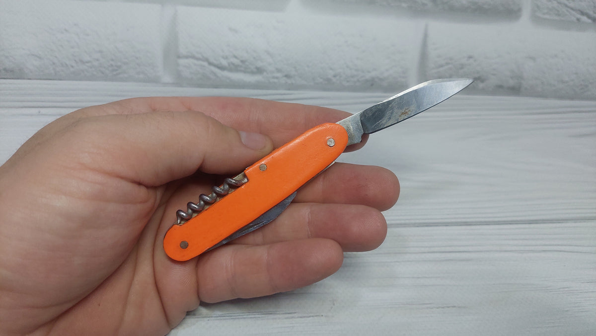 Multitool opener soviet knife Metalist Kharkov folding knife opener made in the USSR.