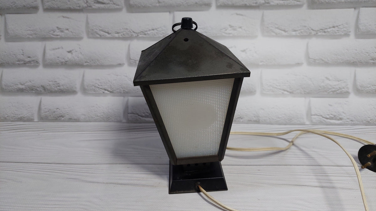 Vintage Soviet table lamp night light bedside retro electric lamp WORK Riga Soviet era 60s
