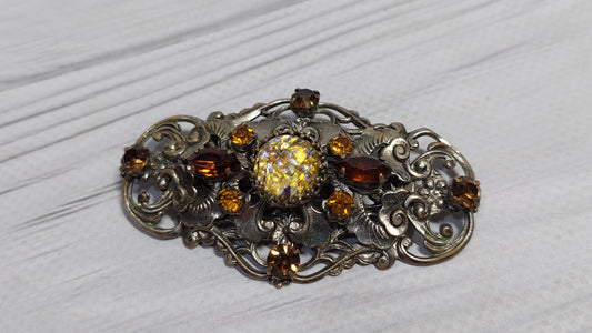 vintage czechoslovak brooch beautiful brooch from the USSR