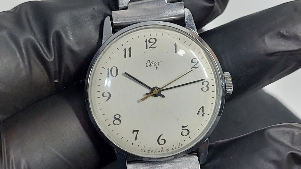 Soviet vintage watch "SVET" Mechanical watch, Mechanical watch USSR.