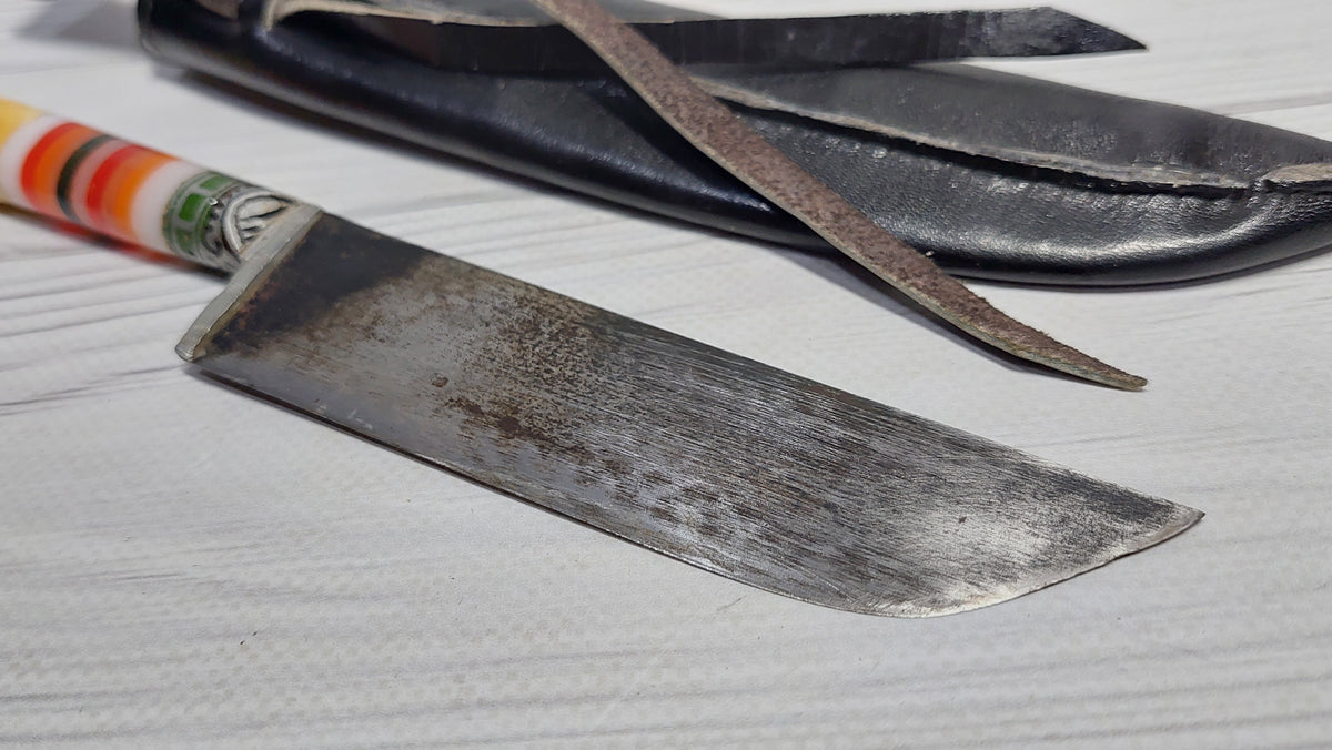 Vintage Authentic Uzbek Pchak Knife - handmade, durable, lightweight