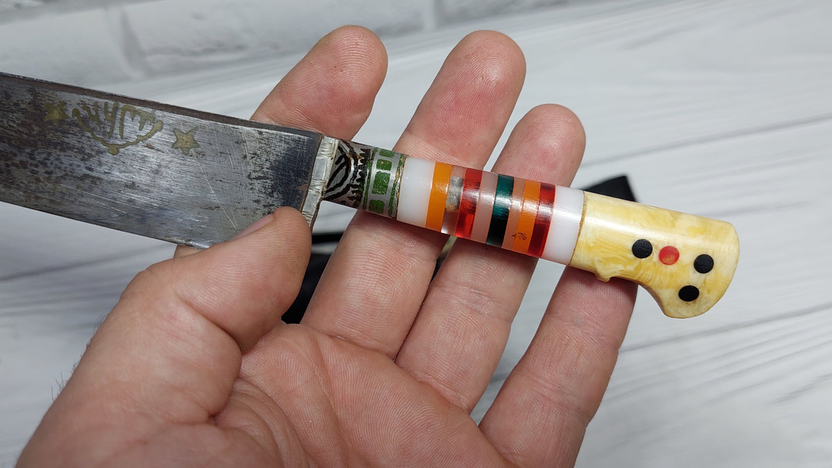 Vintage Authentic Uzbek Pchak Knife - handmade, durable, lightweight