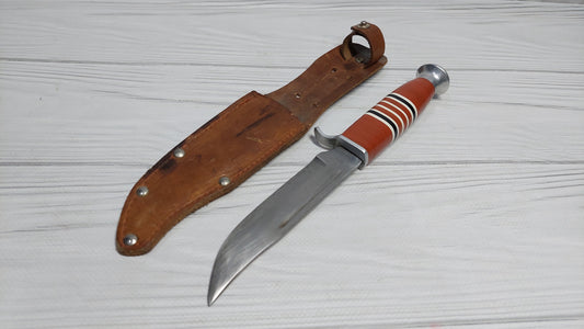 Rare vintage GDR hunter, hunting knife from the GDR Germany Munchausen factory.