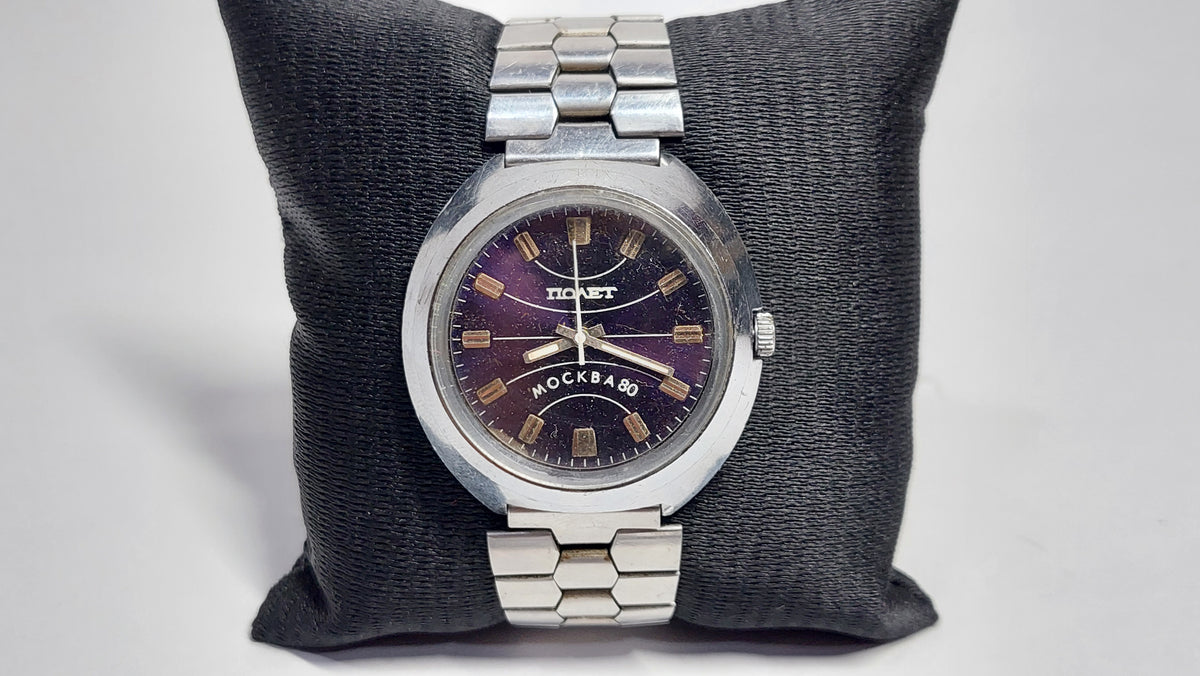 Soviet antique watch "POLET OLYMPIAD 80" Mechanical watch, Mechanical watch USSR.