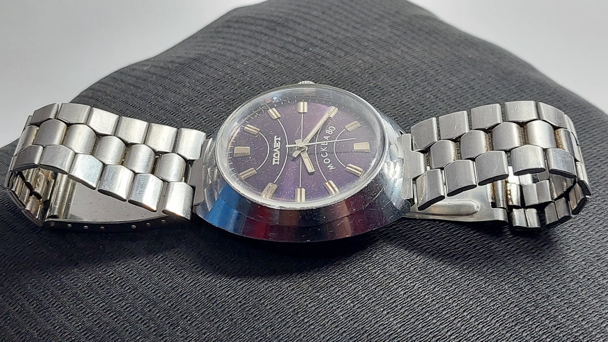 Soviet antique watch "POLET OLYMPIAD 80" Mechanical watch, Mechanical watch USSR.