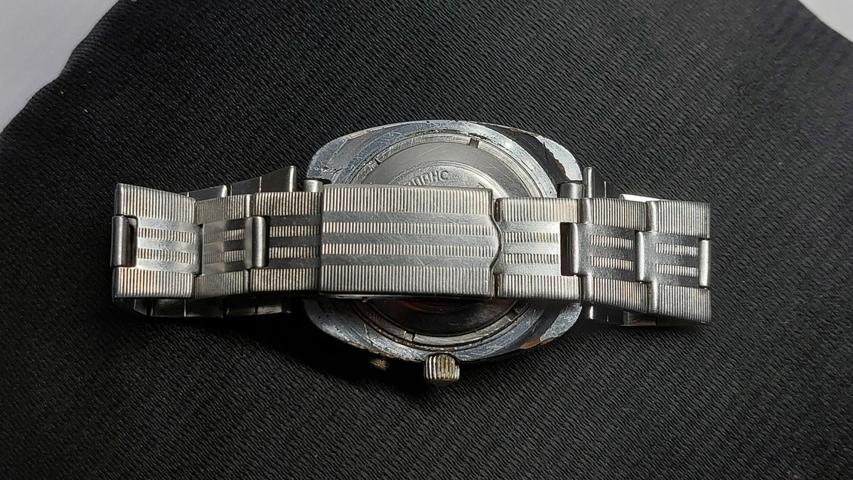 Soviet antique watch "SLAVA" Mechanical watch automatic winding, Mechanical watch USSR with automatic winding.