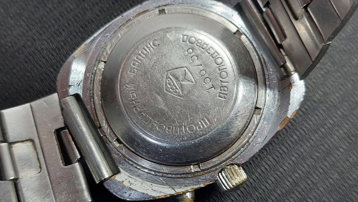 Soviet antique watch "SLAVA" Mechanical watch automatic winding, Mechanical watch USSR with automatic winding.