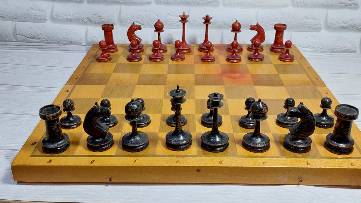 Soviet chess, rare chess set with chessboard, USSR chess, Beautiful Soviet chess, Belarusian chess players
