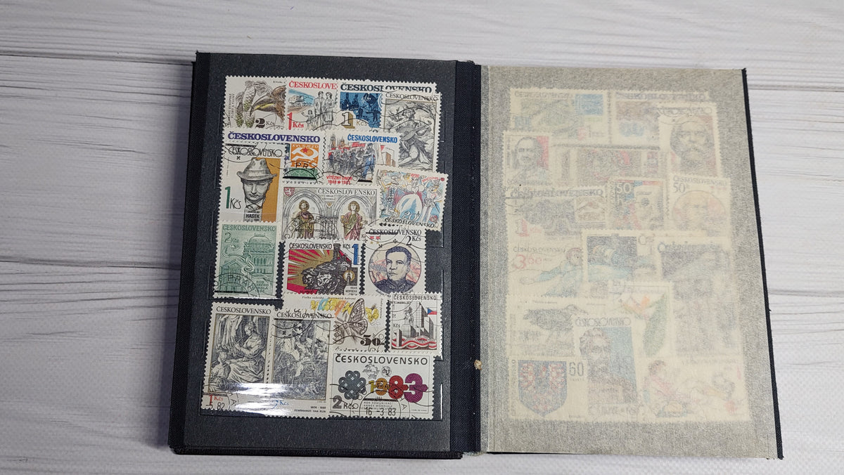 Album of collectible stamps, Soviet stamps in the amount of 364 pieces