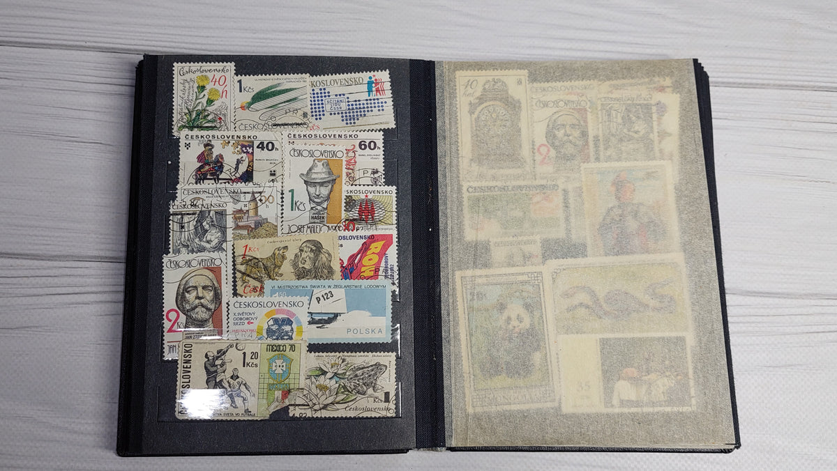 Album of collectible stamps, Soviet stamps in the amount of 364 pieces