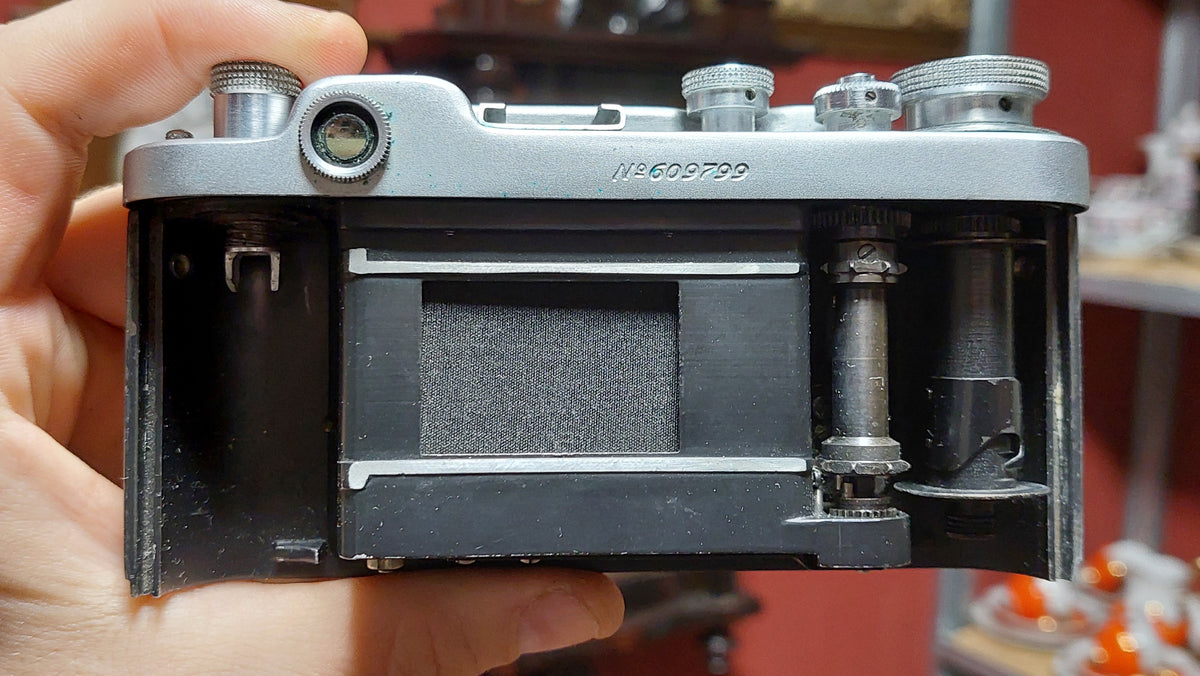 Vintage rare "Blue" camera FED 2 USSR LENS Industar-26M 2.8/50mm.