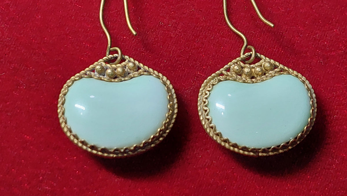 Earrings finift, enamel made in USSR, vintage earrings finift, enamel.
