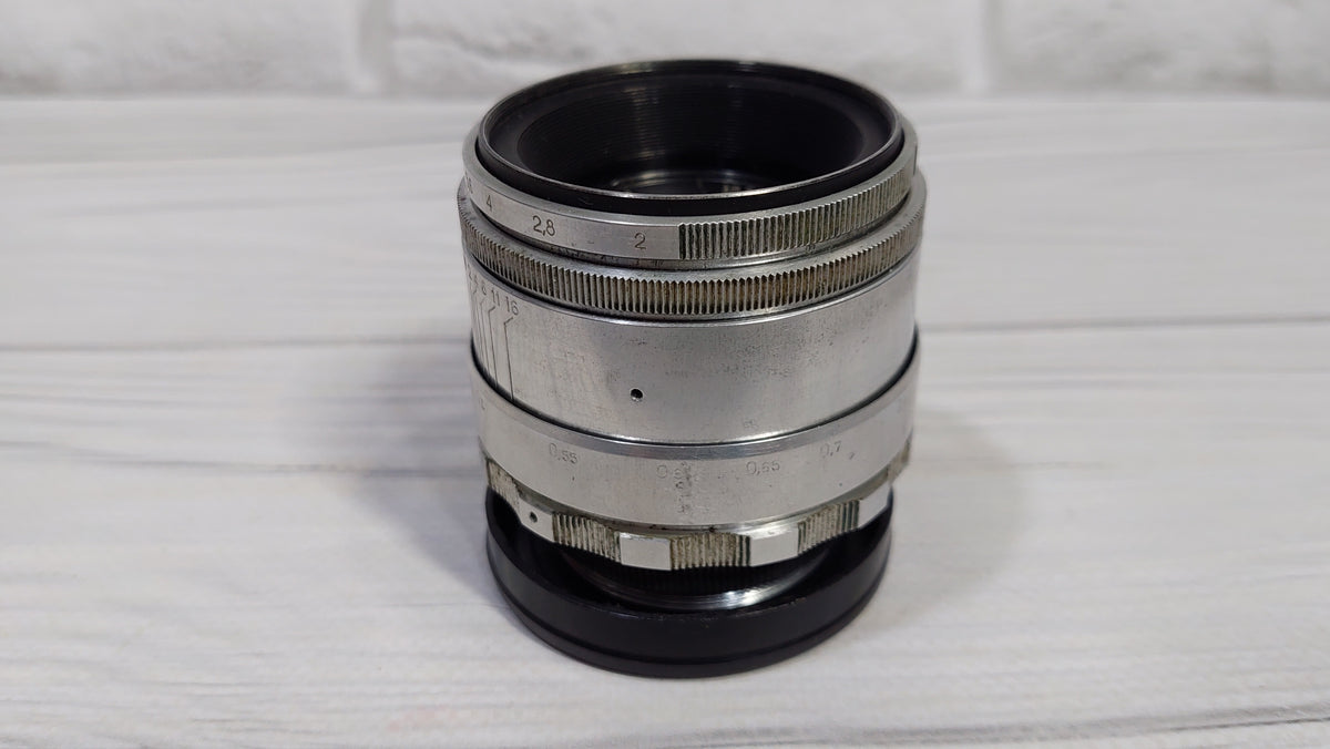 HELIOS 44 USSR Soviet Lens M42 8 blades 2/58mm Silver