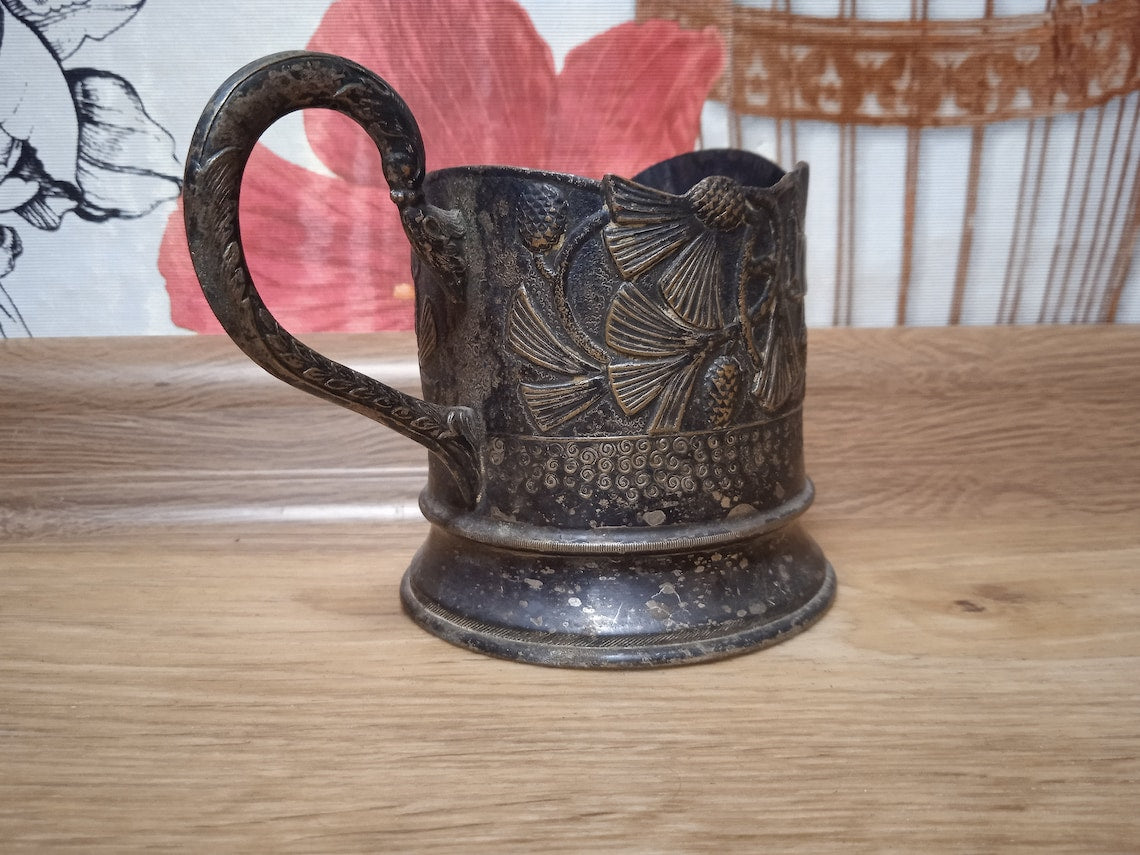 Antique Soviet Metal Coaster Soviet Coaster CONES 1930