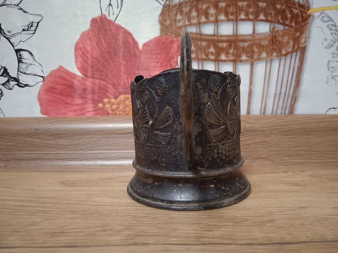 Antique Soviet Metal Coaster Soviet Coaster CONES 1930