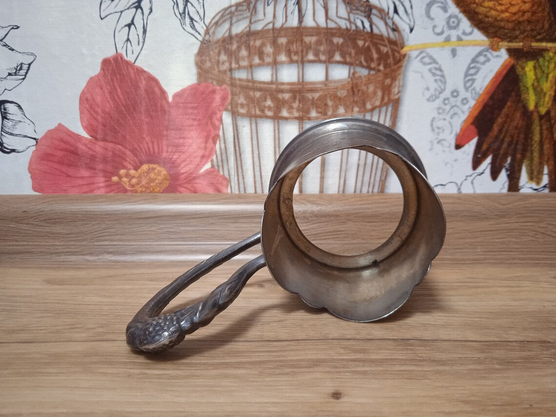 Antique Soviet Metal Coaster Soviet silver 875 sample weight 128 grams