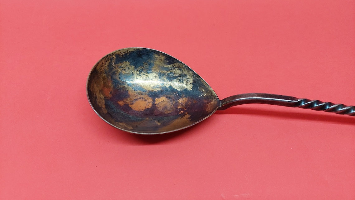 Antique cupronickel spoon. Talin Jewelry Factory