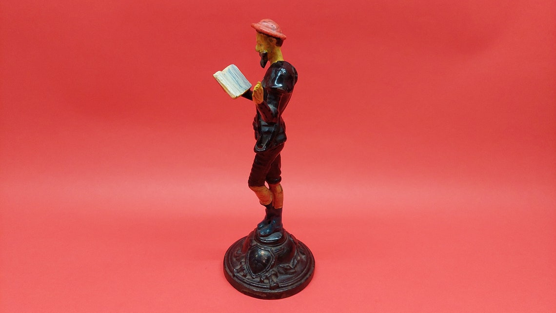 Antique table figurine of Don Quixote | Don Quixote Lamancha Literary character Figurine Figurine Souvenir Made in USSR