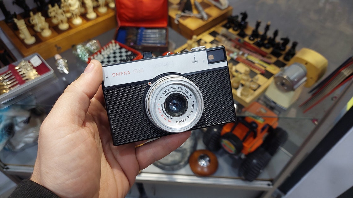 1960s Smena 8M Film camera, Vintage Soviet Smena camera, USSR working camera, Smena Lomo Camera, 35mm camera