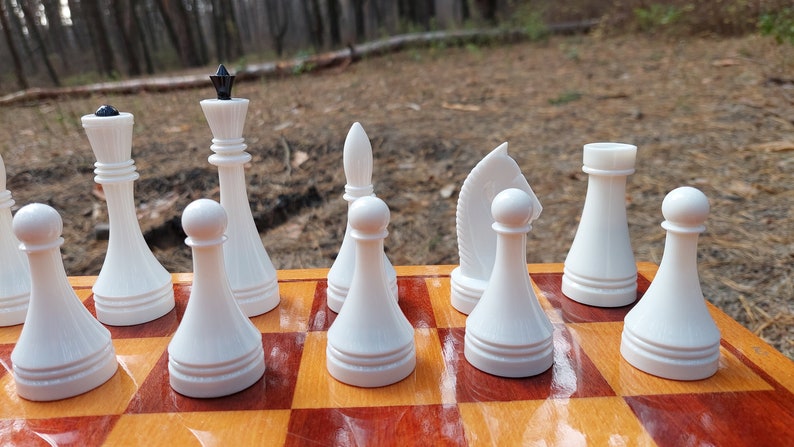 Original Grand Tournament Soviet Chess Set Russian Vintage USSR Plastic Antiques